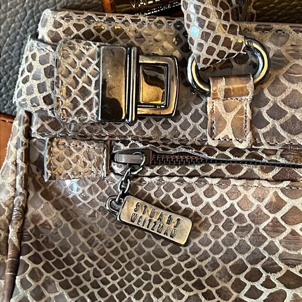 Stuart Weitzman Python Mini Baguette Shoulderbag - image 2